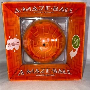 A-Maze-Ball Orange 3D Puzzle Game